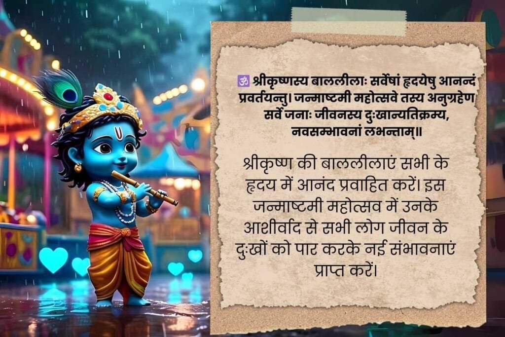 Krishan Janmashtami Wishes In Hindi