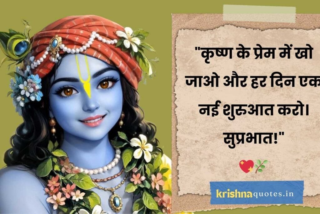 Good Morning Krishna Images with Quotes