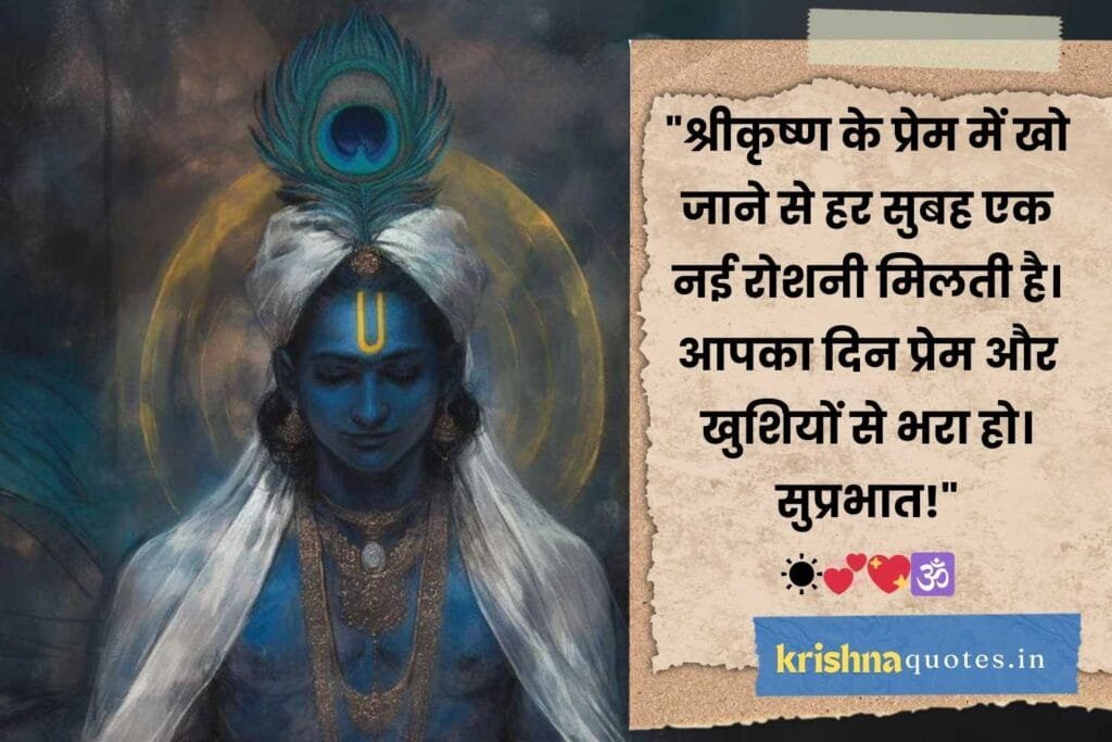 Lord Krishna Good Morning Quotes In Hindi