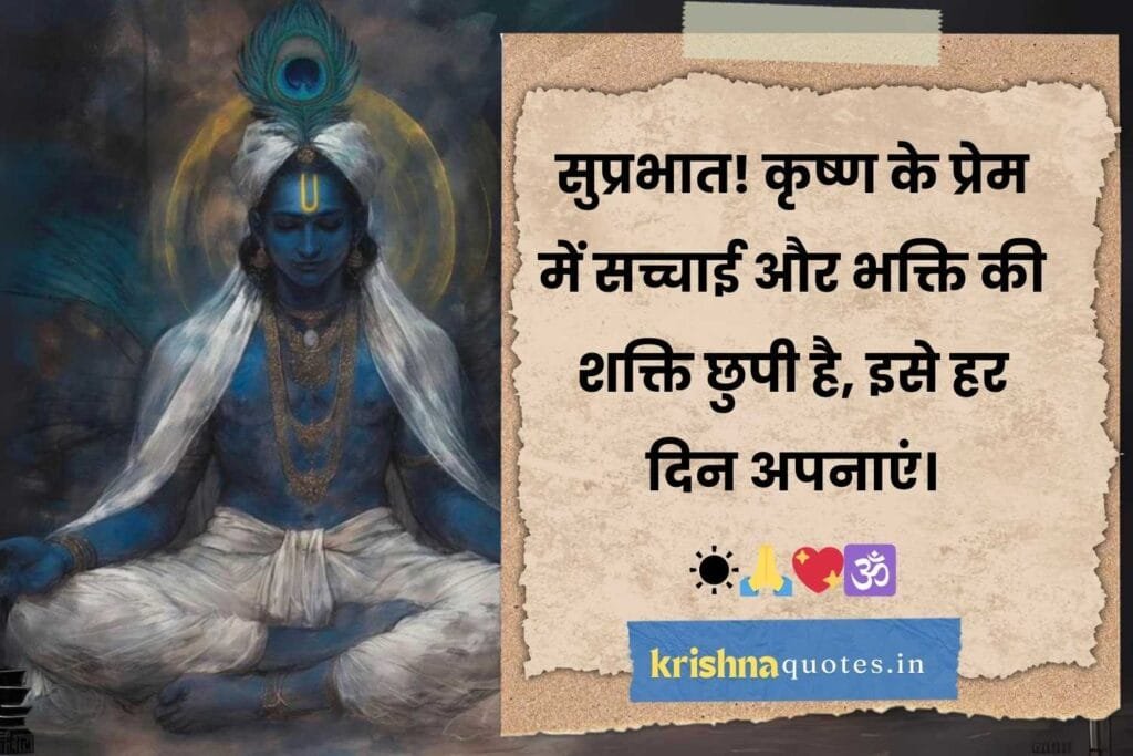 Lord Krishna Good Morning Quotes In Hindi