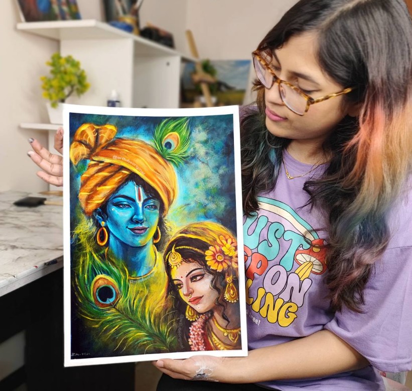 Best 6 Radha Krishna Painting That Showers Divine Love and Affection